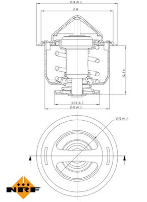 TERMOSTAT LICHID RACIRE NRF 725148 4