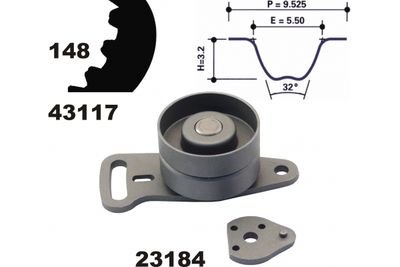 SET CUREA DE DISTRIBUTIE MAPCO 23119
