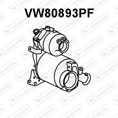 VENEPORTE VW80893PF Катализатор  для AUDI Q2 (Ауди Q2)