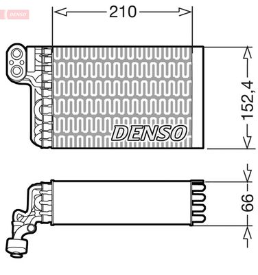 DENSO DEV09015 Випарник для FIAT (Фиат)