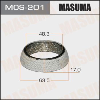 Уплотнительное кольцо, труба выхлопного газа MASUMA MOS-201 для TOYOTA PORTE