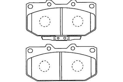 Kavo Parts Stabdžių trinkelių rinkinys, diskinis stabdys
