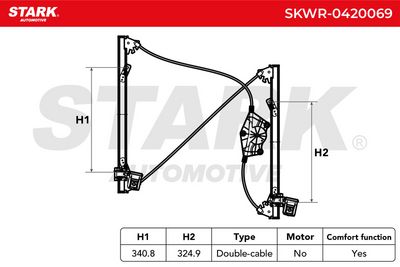 стъклоподемник STARK SKWR-0420069