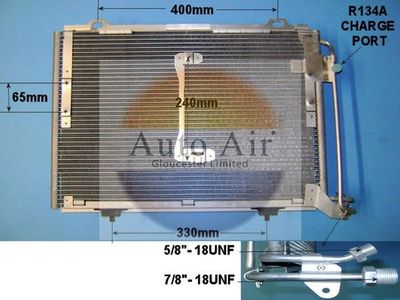 Condenser, air conditioning Auto Air Gloucester 16-6581