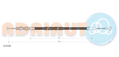 въжен механизъм, задействане на съединителя ADRIAUTO 13.0155