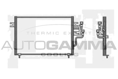 AUTOGAMMA 104002 Радіатор кондиціонера для MITSUBISHI (Митсубиши)