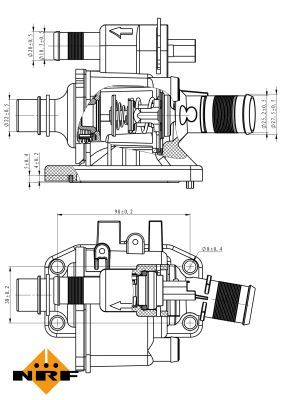 Thermostat, coolant 725058