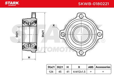 комплект колесен лагер STARK SKWB-0180221