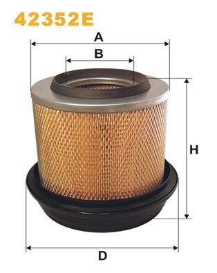 Воздушный фильтр WIX FILTERS 42352E для MERCEDES-BENZ T2/LN1