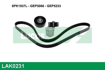 SET CUREA TRANSMISIE CU CANELURI