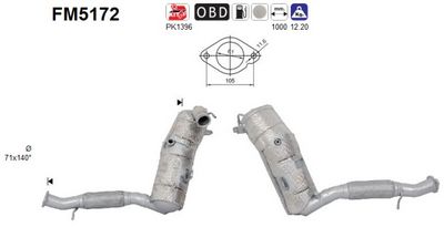 FILTRU FUNINGINE/PARTICULE SIST.DE ESAPAMENT