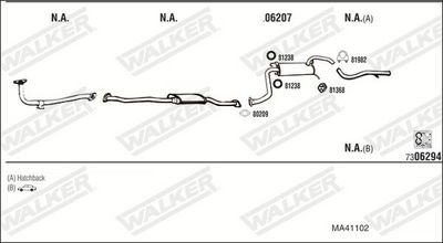 Изпускателна система WALKER MA41102
