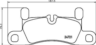 Комплект тормозных колодок, дисковый тормоз BREMBO P 65 030 для PORSCHE CAYENNE