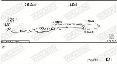 Изпускателна система WALKER BW31629