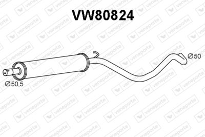 VENEPORTE VW80824 Глушитель выхлопных газов  для AUDI A3 (Ауди А3)