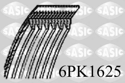 SASIC 6PK1625 Ремінь генератора 