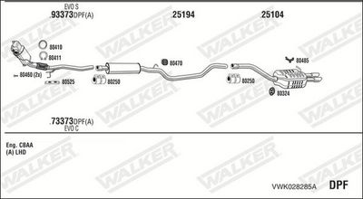 Изпускателна система WALKER VWK028285A