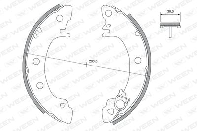 Комплект тормозных колодок WEEN 152-2342 для PANTHER KALLISTA