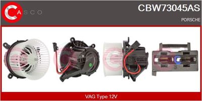 Вентилятор салона CASCO CBW73045AS для PORSCHE PANAMERA