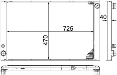 RADIATOR RACIRE MOTOR MAHLE CR1204000P 1