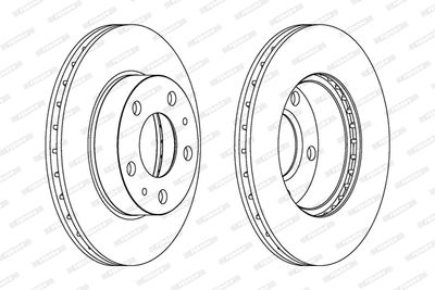 DISC FRANA FERODO DDF768C 1