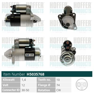 Startér HOFFER H5035768
