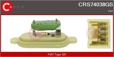 REZISTOR VENTILATOR HABITACLU CASCO CRS74038GS
