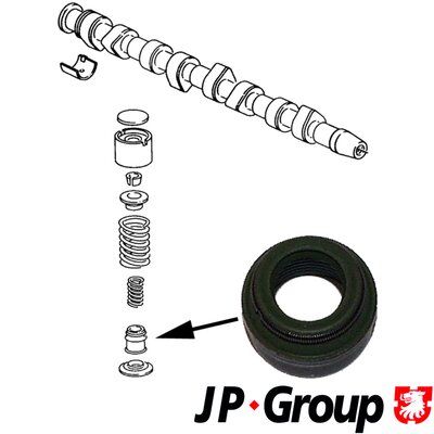 Уплотнительное кольцо, стержень клапана JP GROUP 1111352700 для VW DERBY