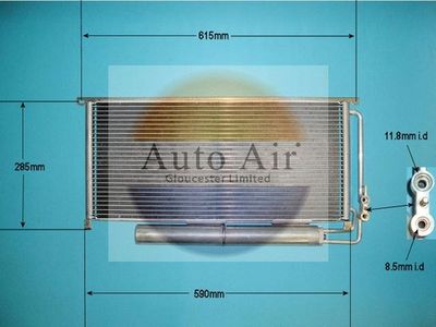 Condenser, air conditioning Auto Air Gloucester 16-1085