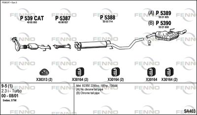 Układ wydechowy FENNO SA403