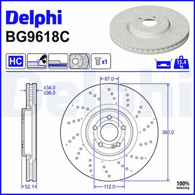 спирачен диск DELPHI