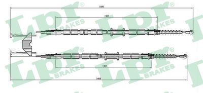 Cable Pull, parking brake C0538B