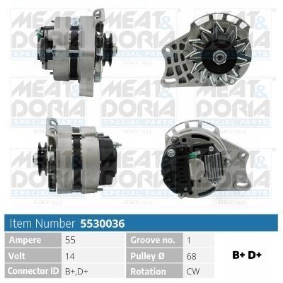 Генератор MEAT & DORIA 5530036 для FIAT CINQUECENTO