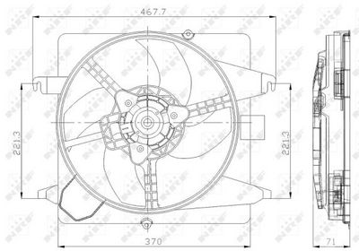 VENTILATOR RADIATOR NRF 47259 1