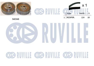 Комплект ремня ГРМ RUVILLE 550140 для AUDI COUPE