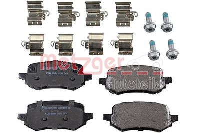 Комплект тормозных колодок, дисковый тормоз METZGER 1170928 для FORD PUMA