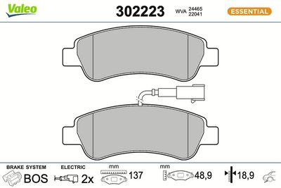SET PLACUTE FRANA FRANA DISC VALEO 302223