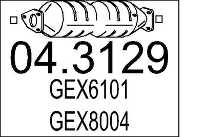Катализатор MTS 04.3129 для ROVER 800