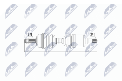 Wał napędowy NTY NPW-CT-014