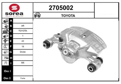 ETRIER FRANA EAI 2705002