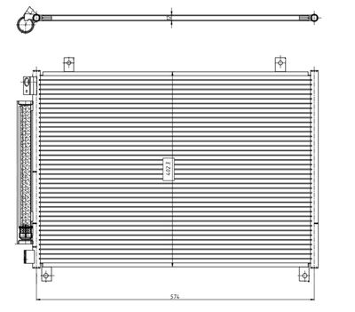 NRF 350461 Радиатор кондиционера  для SUZUKI BALENO (Сузуки Балено)