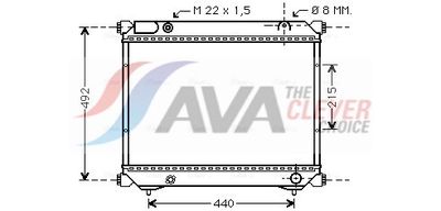 RADIATOR RACIRE MOTOR AVA Clever Choice SZA2039