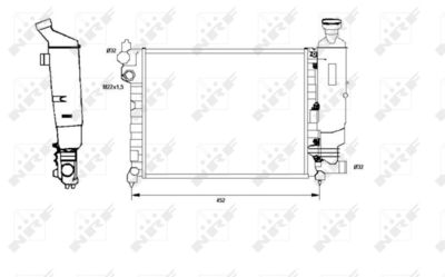 RADIATOR RACIRE MOTOR NRF 58807 1