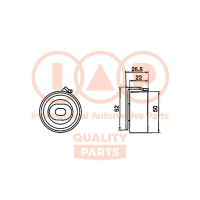 IAP QUALITY PARTS 127-13090 Натяжной ролик ремня ГРМ для NISSAN MICRA (Ниссан Микра)