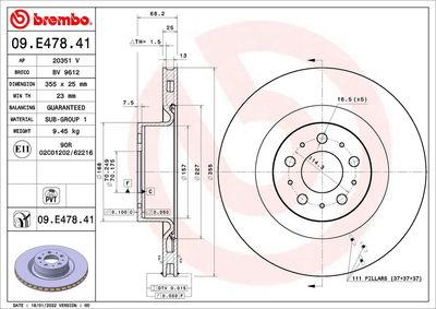 Tarcza hamulcowa AP 20351 V