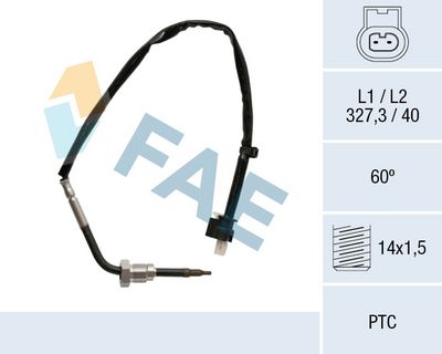 датчик, температура на изгорелите газове FAE 68027