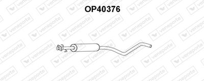 VENEPORTE OP40376 Глушитель выхлопных газов  для OPEL VECTRA B (J96) 1.7 TD (F19)