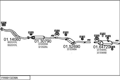 SISTEM DE ESAPAMENT MTS VW0013239A001699
