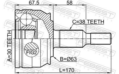 SET ARTICULATIE PLANETARA FEBEST 2310T6 1