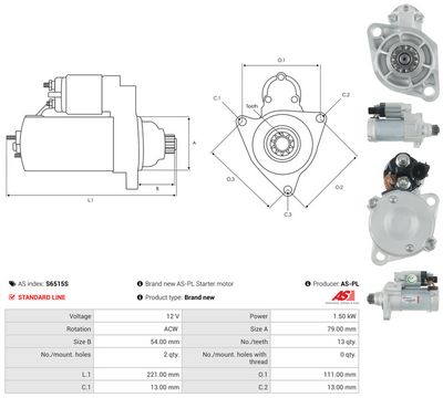STARTER AS-PL S6515S 4